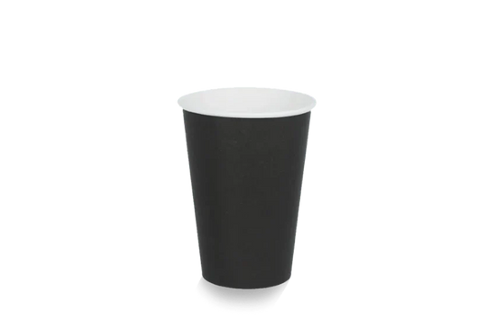 Kaffeebecher, Pappe, 180 ml 7,5 oz Ø 70 mm, FSC®Mix Schwarz 2500 Stück