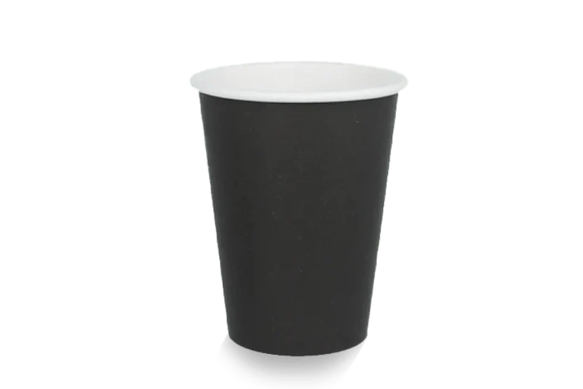 Kaffeebecher, Pappe, 360 ml 12 oz Ø 90 mm FSC®Mix, Schwarz