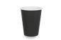 Kaffeebecher, Pappe, 360 ml 12 oz Ø 90 mm FSC®Mix, Schwarz